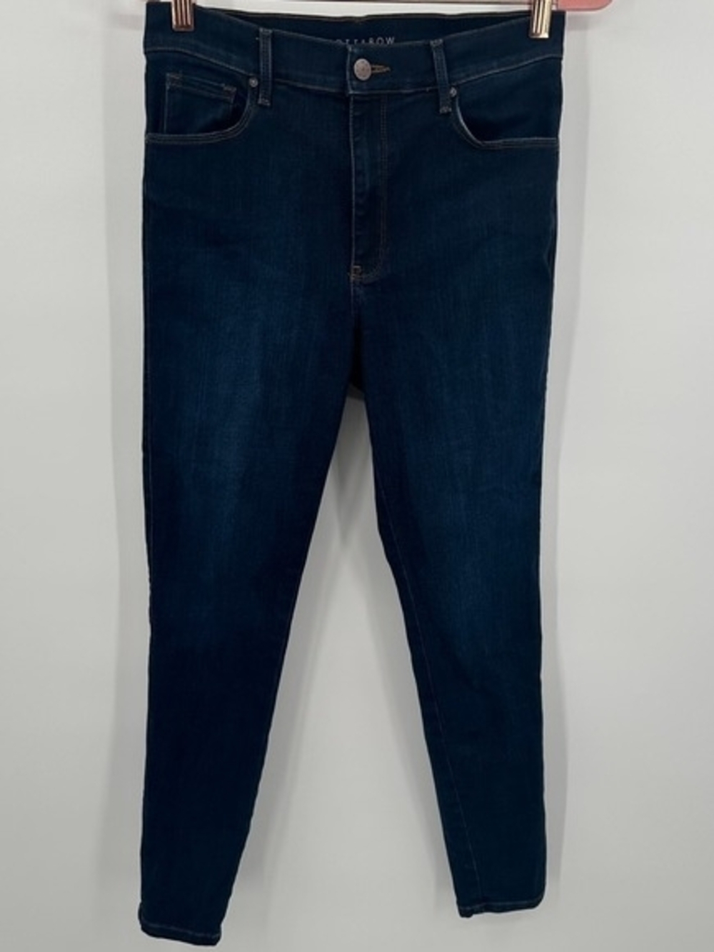 Dark Blue Women's Stretch High-Rise Jeans - Picture 4 of 4